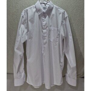 Berlioni Italy Men's Long Sleeve Dress Shirt Neck Size 16-16 1/2 Sleeve 36-37